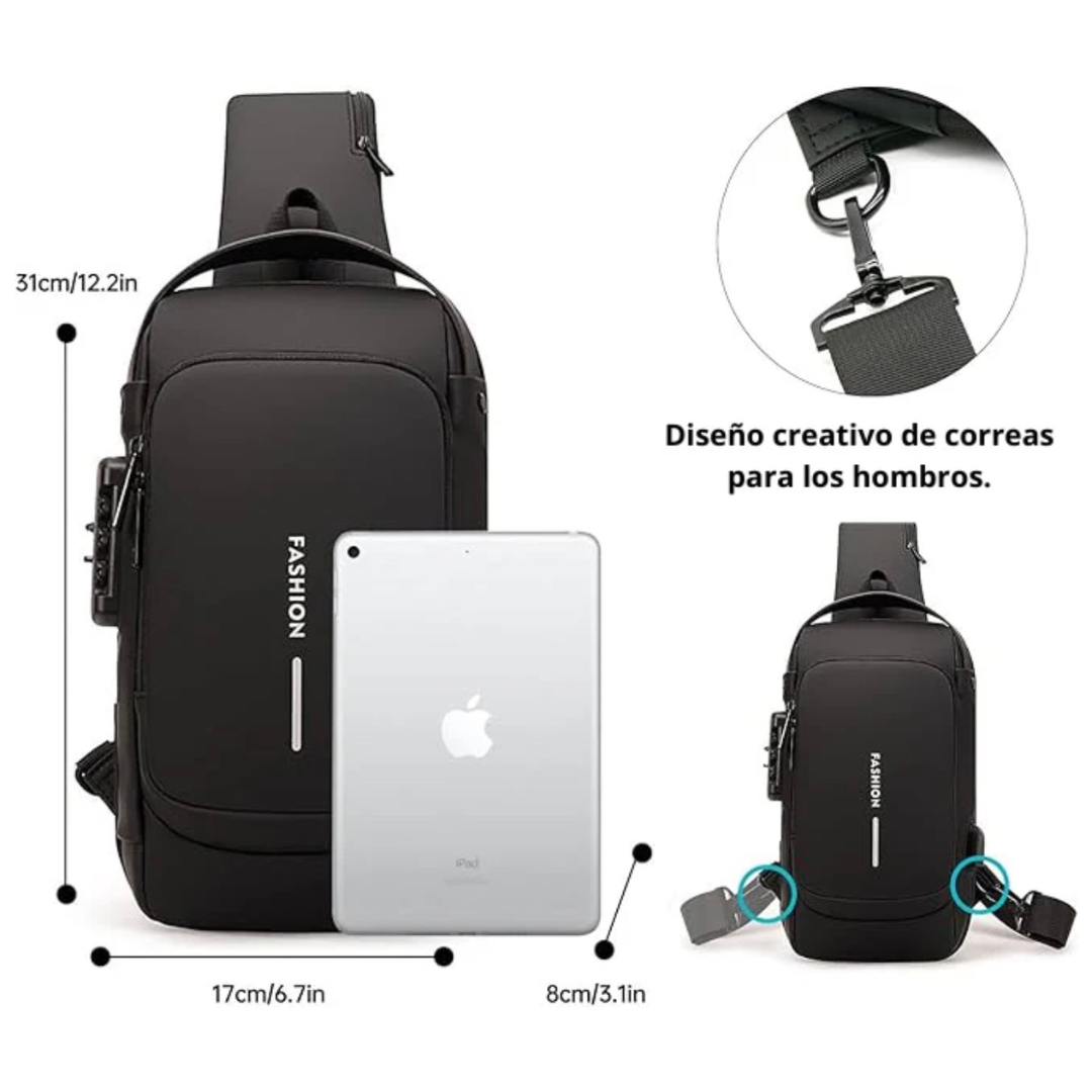 LockBag™ Mochila Cruzada Antirrobo