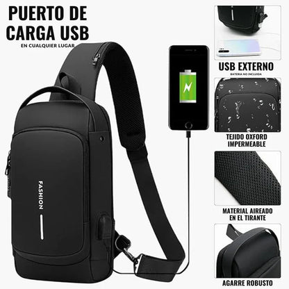 LockBag™ Mochila Cruzada Antirrobo